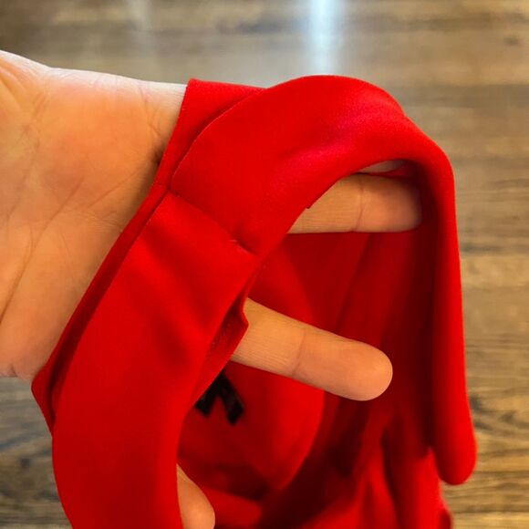 Banana Republic Flutter Sleeve Top Blouse Ultra Red Small - Picture 3 of 7